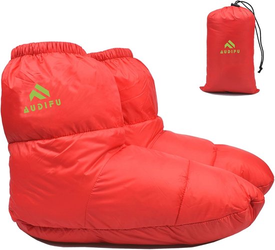 Ultralichte Warme Donsbooties voor Kamperen en Backpacken - Comfortabele Slaapsokken voor Mannen en Vrouwen van Merkloos