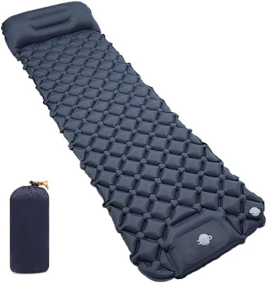 Ultralichte Zelfopblazende Camping Slaapmat met Voetpomp voor Kamperen en Reizen - Ideaal voor Tent en Buitenactiviteiten