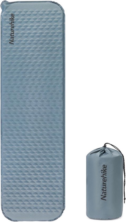 Ultralichte zelfopblazende isomat 3,5 cm – geïsoleerd, rechthoekig, ideaal voor kamperen, backpacken en wandelen van Merkloos