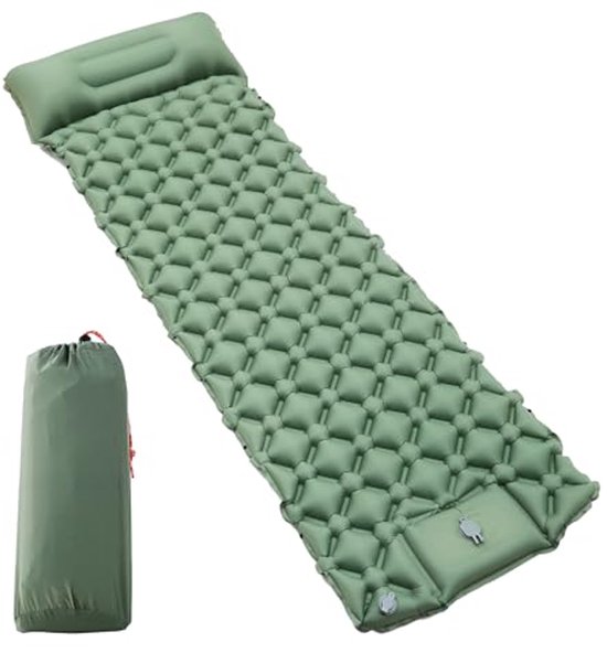 Ultralichte Zelfopblazende Slaapmat voor Kamperen en Wandelen van Quechua