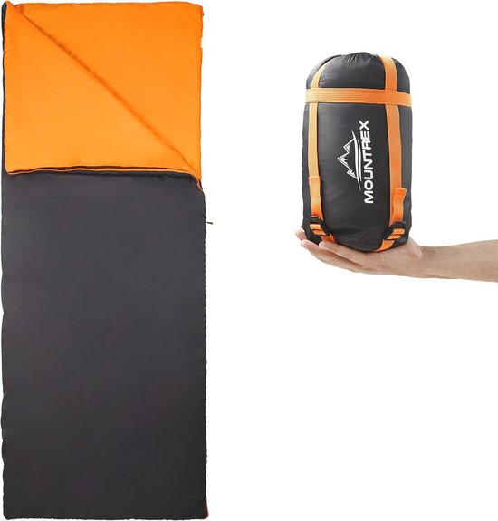 Ultralichte Zomerslaapzak voor Outdoor en Kamperen - Koppelbare Slaapzak 200 x 75 cm van Forclaz