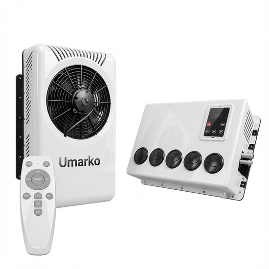 Umarko Parkeer Airconditioner - Air conditioning 10500 BTU – Krachtige Cabine Airconditioning voor Truck, Camper & Bus – Snelle Koeling met 3 Modi