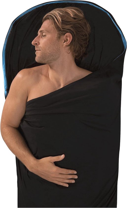 Unisex Trekkingslaapzak voor Volwassenen - Thermoliet Thermische Mummy Liner, Blauw, Unieke Maat van Quechua