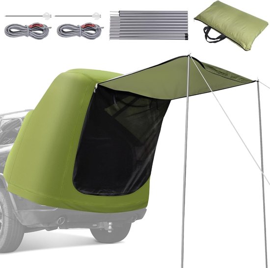 Universele Achterklep Tent voor Auto's - Waterdichte Tent voor Kamperen en Reizen met UV Bescherming, Geschikt voor SUV's zoals VW T-ROC en T-ROC Cabriolet