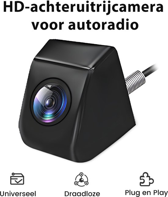 Universele achteruitrijcamera, AHD 720P high-definition formaat, IP68 stofdicht en waterdicht, 6,5 meter kabel