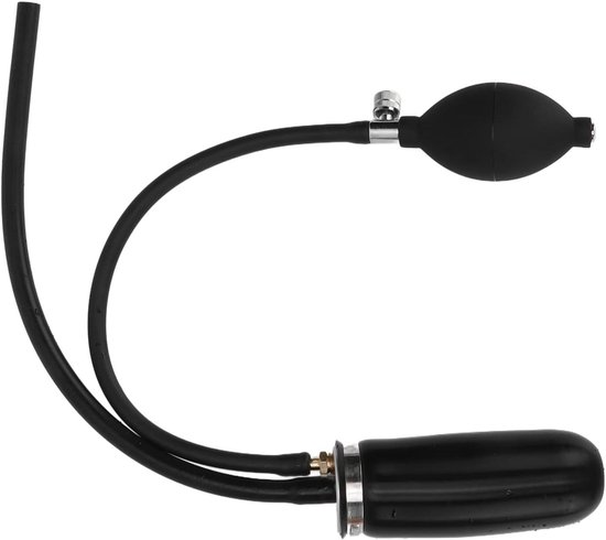 Universele adapter - Opblaasbare slang - Lektesten uitvoeren - Hoge precisie testen - 23x16x5 cm - Zwart