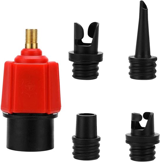 Universele Adapter Set voor Auto Compressor naar Standaard Luchtpomp - 4 Opzetstukken voor Opblaasartikelen van Universele