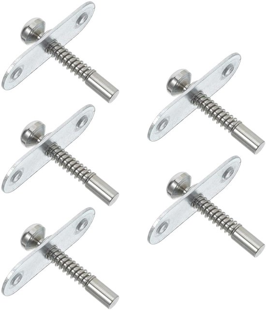 Universele Beslag Kit - Verstelbare Pennen - Bed Frame Reparatie - Fluisterstille Afstelling - 5 Stuks - Zilver