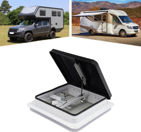 Universele Caravan Raam 42x42cm Uitzetvenster Camper Dakluik Dakkap Dakraam Voor Bestelwagen van Merkloos
