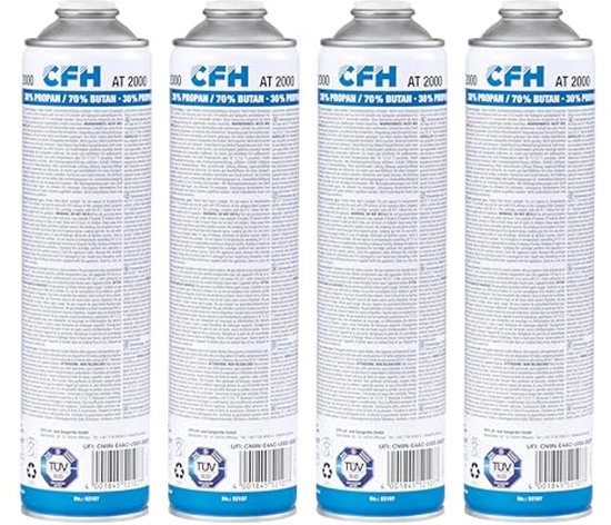 Universele drukgasbruik 330 g - 4 stuks, geschroefd volgens DIN EN 417, voor gasapparaten