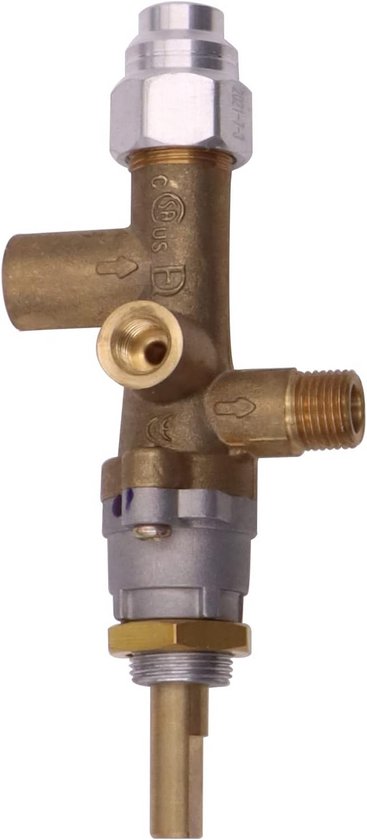 Universele Gas Regelkraan Veiligheidsklep voor Propangas Kachel en Terraskachel van Merkloos