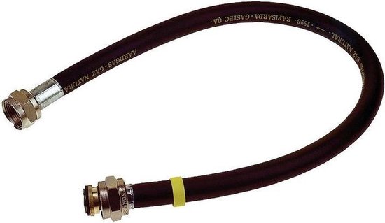Universele gasslang 80cm flexibel (404670) van Generico.