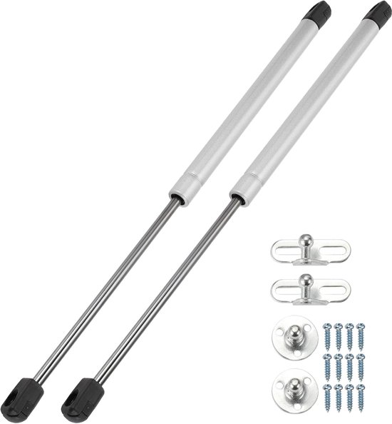 Universele Gasveer - Lift Ondersteuning Stut - Voorwerpen Hefen - Koolstofstaal Constructie - 43cm 90N - Zilverkleurig
