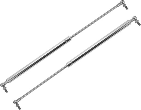 Universele Hefbruggen Gasveer - Gasdemper Boot Deksel - Vrachtwagen Caravan Boot - Roestvrij Corrosiebestendig - 500 mm 200 N - Zilverkleurig van Merkloos