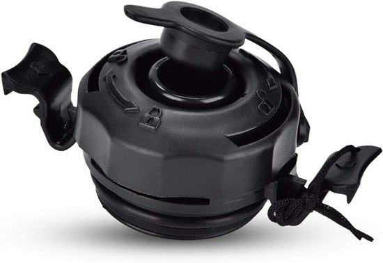 Universele Luchtventiel - Ventiel dop - Luchtmatras Opblazen - Anti-lek ontwerp - 4.2 cm diameter - Zwart van Merkloos