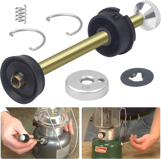 Universele Metalen Lantaarn Plunjer Reparatiekit - 10,5 cm Pompvervanging voor Camping Lantaarns en Gasfornuizen van Merkloos