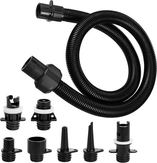 Universele Opblaaskamer Adapter Set voor SUP en Luchtpompen - 8 Delig van Merkloos