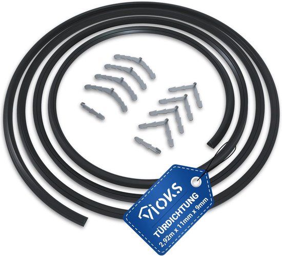 Universele Ovenafdichting - Flexibele Rubber Afdichtband - 2920 mm - Inclusief Bevestigingshaken van Merkloos