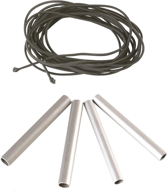 Universele reparatieset - Tentstok reparatie - Kampeeruitrusting herstellen - Roestvrijstalen buizen - 2 stuks - Zonder