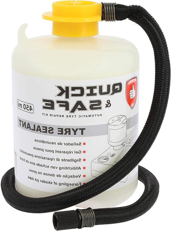 Universele Reservefles - Navulverpakking Banden - Banden Repareren - Dicht Lekken 5mm - 450 ml - null van Universele
