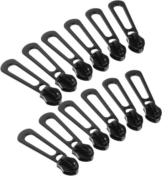 Universele Ritsen - Reparatieset Kleding - Tassen Jassen - Duurzame Aluminiumlegering - 4.5 cm - Zwart van Merkloos