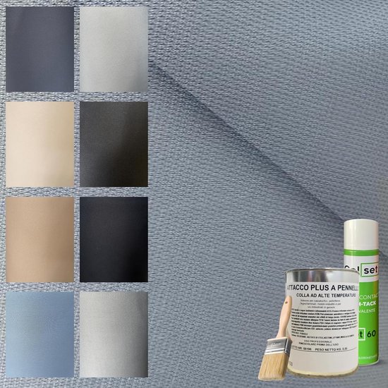 Universele Stofset voor Autodak Hemel Reparatie – Zelfklevend Schuim en Stof van Merkloos