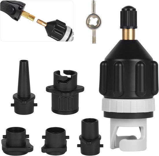 Universele SUP Pompadapter voor Compressor - Opblaasboot & Kajak Ventiel Converter Set van Merkloos