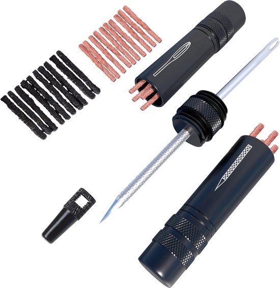 Universele Tubeless Banden Reparatieset voor Mountainbike en Racefiets - Inclusief Repareersticks van Merkloos
