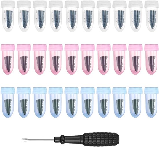 Vacuüm bandenreparatie - Reparatieset banden - Noodreparatie onderweg - 30 stuks diverse maten - 15 x 10 x 2 cm