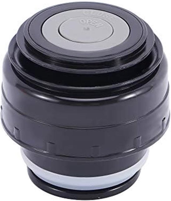 Vacuum Bottles with Lid, Universal Outdoor Cup, Can Cover, Insulated Cup, Lid Accessories (5cm, Black Grey) - ShopVlot