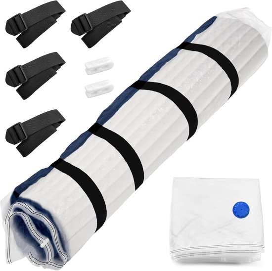 Vacuüm matraszak - Opbergzak - Matras opbergen - 80% ruimtebesparing - Twin/Twin XL - Wit