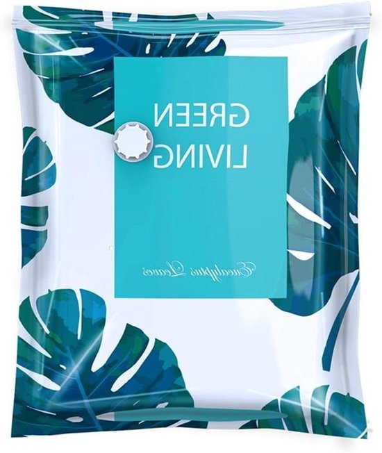 Vacuüm opbergtas - Compressiezak kleding - Ruimte besparen - Tot 80% volume reductie - 50 x 70 cm - Groen