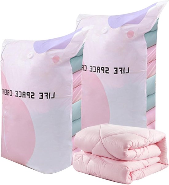 Vacuüm Opbergzakken - Compressie Zakken - Ruimte Besparen - Direct Handmatig Afsluiten - 80x100x38 cm - Niet gespecificeerd