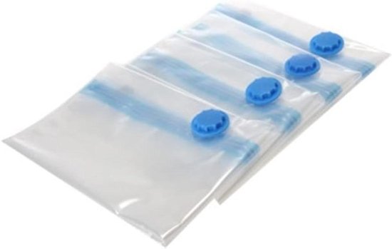 Vacuüm Opbergzakken - Compressiezakken Dekbed - Ruimte Besparen - Ultra Dik Materiaal - 80x100cm - Transparant