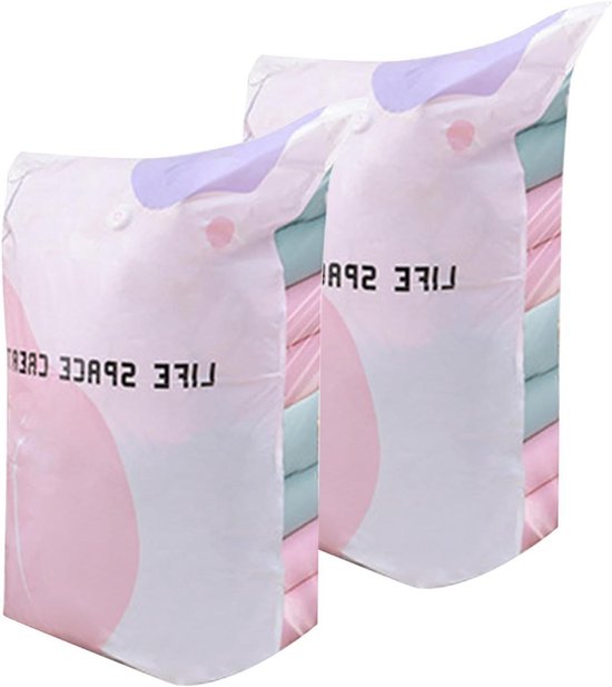 Vacuüm Opbergzakken - Compressiezakken Kleding - Ruimte Besparen - Geen Pomp Nodig - 80x100x38 cm - Niet gespecificeerd