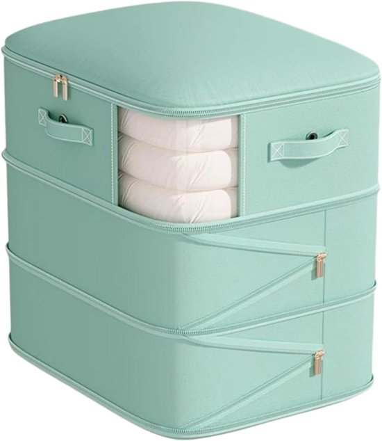 Vacuüm Opbergzakken - Compressiezakken Kleding - Ruimte Besparen - Zonder Pompen - 60cm en 90cm - Lichtgroen