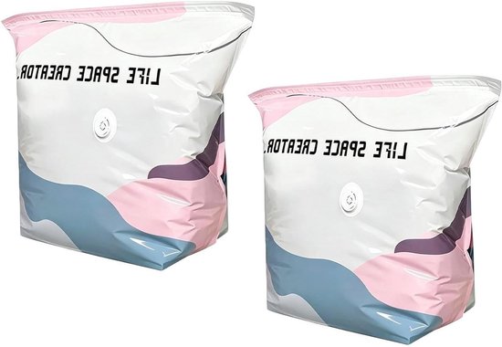 Vacuüm Opbergzakken - Kledingzakken Compressie - Ruimte Besparen - Zonder Pomp - 50x70x30 cm - Niet gespecificeerd