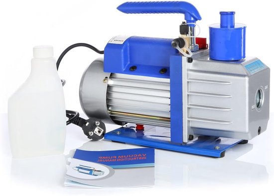 Vacuum Pomp – Vacuümpomp – Negatieve Druk Pomp – Klimaattechniek Pomp – Modelbouw Pomp – 100 L/Min Zuigcapaciteit – Aluminium Behuizing & 10 Pa Einddruk van Merkloos