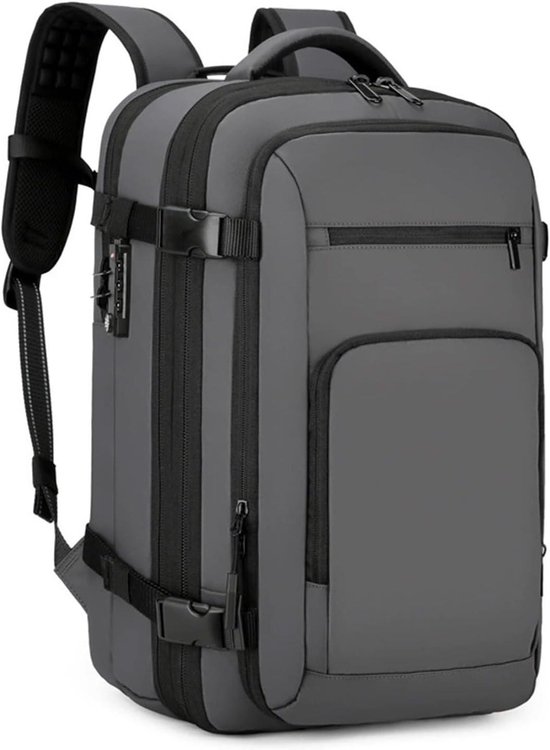 Vacuüm Rugzak - Grote Capaciteit - Reizen - Uitbreidbaar Compressie - 56 x 37 cm - Zwart