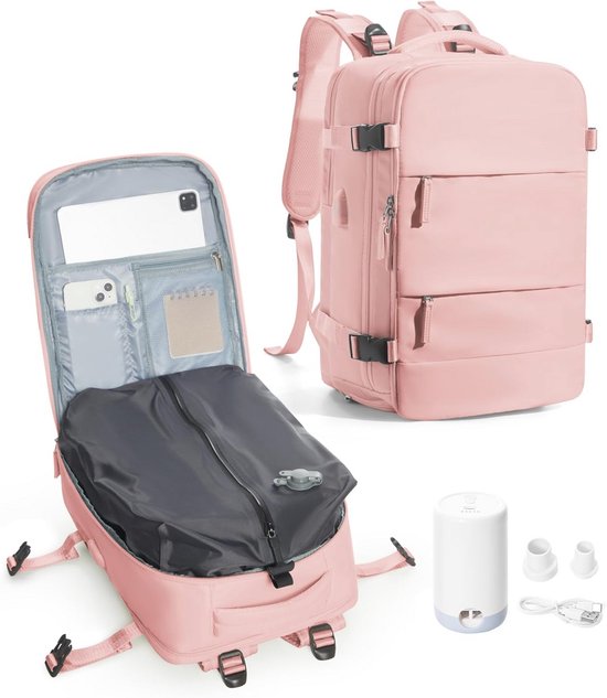 Vacuüm Rugzak Reistas met Compressie Systeem voor Cabine Bagage van Merkloos