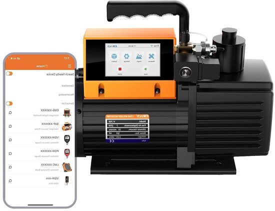 Vacuümpomp – Airconditioning Pomp – HVAC Pomp – Luchtpomp – Ontluchtingspomp – 3 Liter per Seconde Capaciteit – Touchscreen Bediening van Merkloos