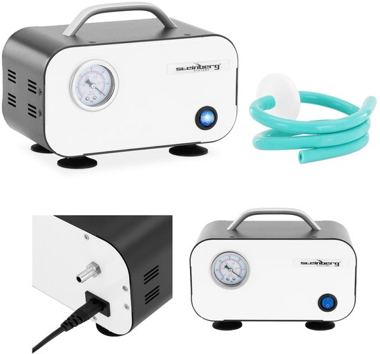 Vacuümpomp - manometer - 10 L/min - olievrij - Steinberg Systems