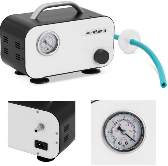 Vacuümpomp - manometer - 15 L/min - olievrij - Steinberg Systems