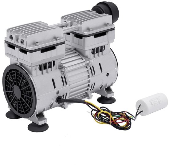 Vacuümpomp – Olievrije Pomp – Onderdrukpomp – Luchtdichtheidspomp – Industrie Pomp – 750 W Vermogen – Aluminium Behuizing van Merkloos