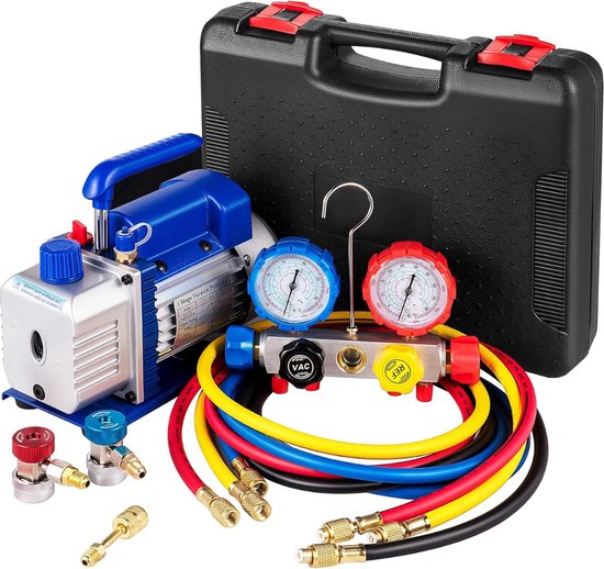 Vacuumpomp - Professionele - Vacuumpomp - Vacuum Pomp - Vacumeermachine - Inclusief Hoogwaardige Accessoires - Compact & Draagbaar - Blauw van Melaar
