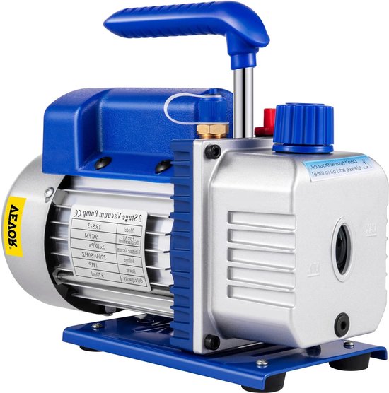 Vacuümpomp - Vacuümpomp Air Conditioner - Vacuümkamer - Vacuümkamer met pomp - Koelgereedschap - Air Conditioning Pomp - 9 CFM - 1 HP - 220V 5PA - Ultieme Vacuüm Koelmiddel HVAC Luchtgereedschap van Merkloos