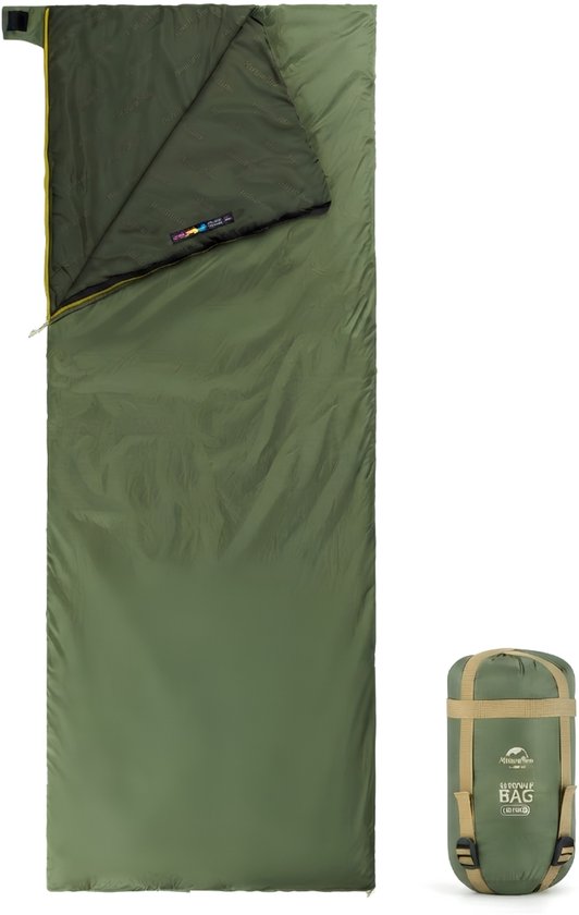 VALI® Slaapzak - Ideaal voor Kamperen & Outdoor Survival - Slaapzakken voor Volwassenen - Groen - 190cm x 75cm x 8cm
