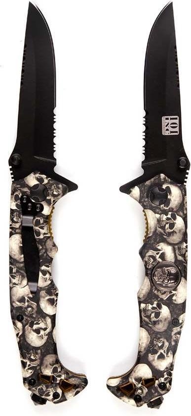 Van Os Mes Skull + clip 016942 van Homeij.