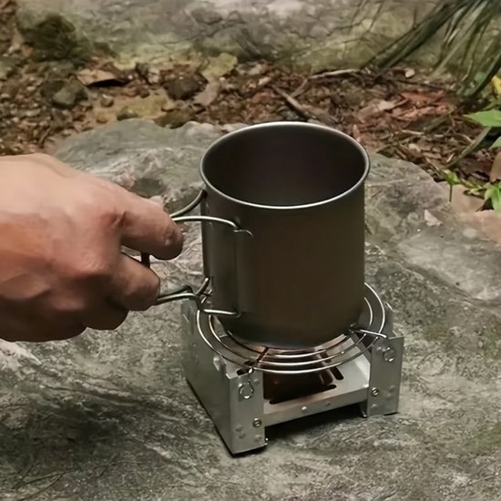 VANDAAG VERZONDEN - Opvouwbare Brander Outdoor - Houtbrander Camping - Camping kookbrander hout - Opvouwbare Campingbrander - Ultralight Bushcraft Brander - Outdoor Kooktoestel - Backpacking Survival Compact kooktoestel - Noodpakket