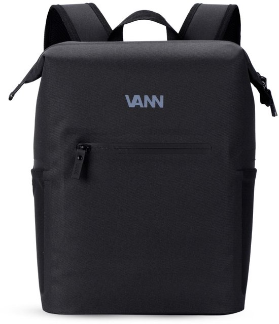 VANN Koelrugzak 12 Liter voor Dames & Heren - Koeltas Rugzak - 16u Koud - Waterdicht & Lekvrij - Backpack - Gerecycled PET - Zwart van Merkloos
